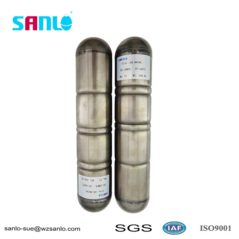 50*240 High Pressure Resistant Titanium Floating Ball